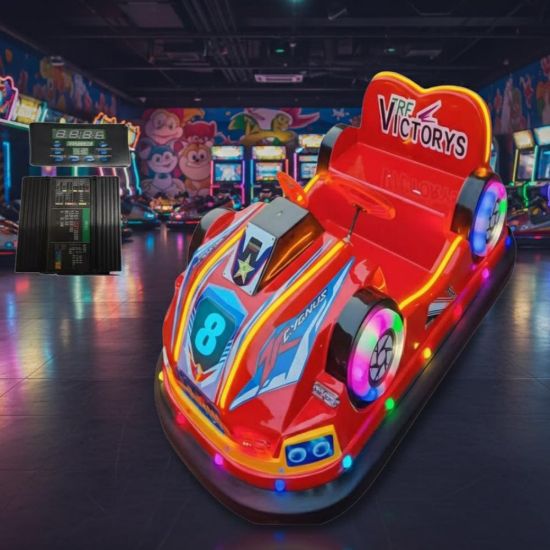 صورة عربة أطفال كهربائية سباق موسيقية بإضاءة كاملة